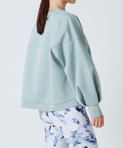 Julier Yoga and Relax（ジュリエヨガアンドリラックス）の「Julier ダンボールバルーンプルオーバー（スウェット・レディース・ミント/ライトグレー・FREE）」の6枚目の写真