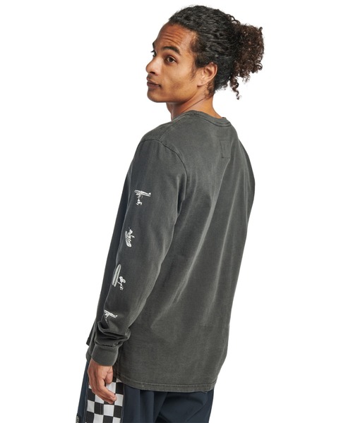 Quiksilver（クイックシルバー）の「PEANUTS GO WITH THE/クイックシルバーピーナッツコラボ長袖ロンT（Tシャツ/カットソー・メンズ・ブラック/ホワイト・SMALL/MEDIUM/LARGE）」の18枚目の写真