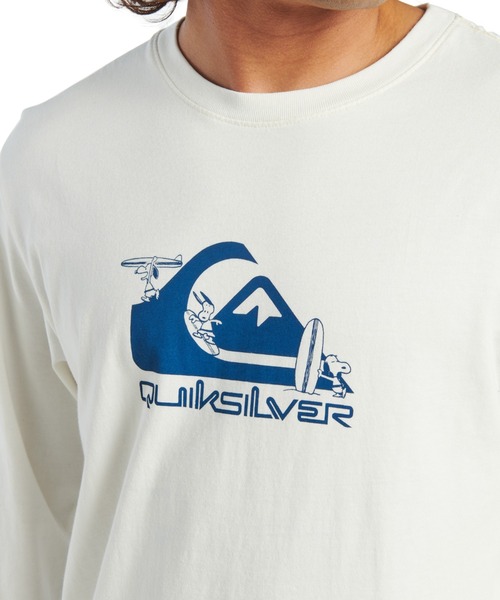 Quiksilver（クイックシルバー）の「PEANUTS GO WITH THE/クイックシルバーピーナッツコラボ長袖ロンT（Tシャツ/カットソー・メンズ・ブラック/ホワイト・SMALL/MEDIUM/LARGE）」の3枚目の写真