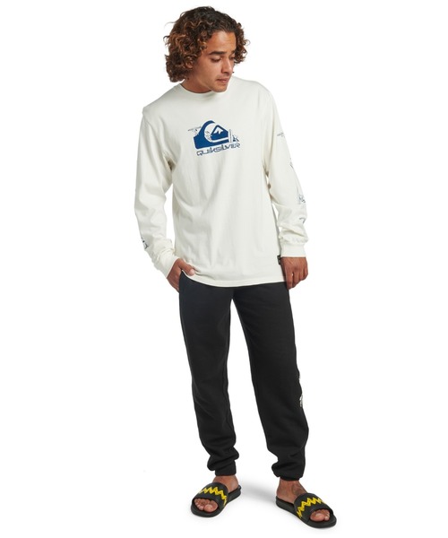 Quiksilver（クイックシルバー）の「PEANUTS GO WITH THE/クイックシルバーピーナッツコラボ長袖ロンT（Tシャツ/カットソー・メンズ・ブラック/ホワイト・SMALL/MEDIUM/LARGE）」の15枚目の写真