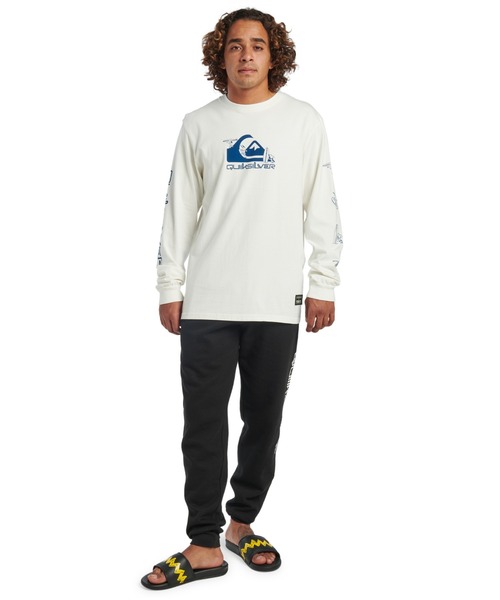 Quiksilver（クイックシルバー）の「PEANUTS GO WITH THE/クイックシルバーピーナッツコラボ長袖ロンT（Tシャツ/カットソー・メンズ・ブラック/ホワイト・SMALL/MEDIUM/LARGE）」の5枚目の写真