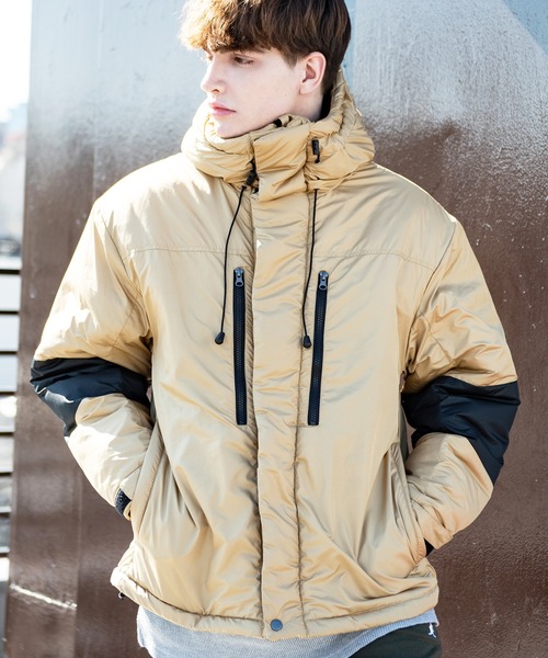 8(eight)(エイト)の「中綿マウンテンパーカー(マウンテンパーカー・メンズ・ブラック/オリーブ/ベージュ/ネイビー/チャコールグレー・SMALL/MEDIUM/X-LARGE/LARGE)」の4枚目の写真