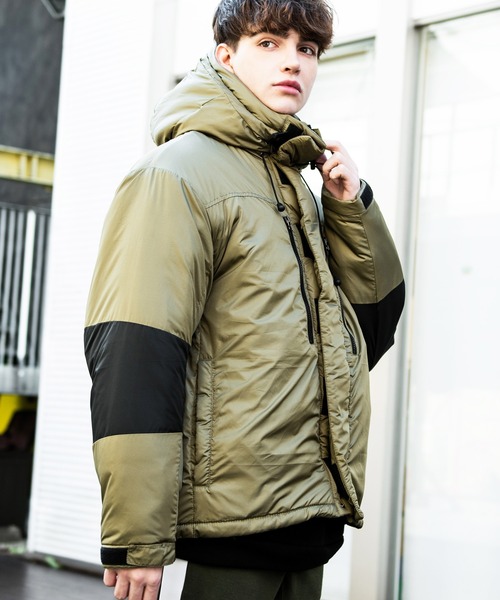 8(eight)(エイト)の「中綿マウンテンパーカー(マウンテンパーカー・メンズ・ブラック/オリーブ/ベージュ/ネイビー/チャコールグレー・SMALL/MEDIUM/X-LARGE/LARGE)」の5枚目の写真