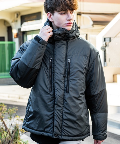 8(eight)(エイト)の「中綿マウンテンパーカー(マウンテンパーカー・メンズ・ブラック/オリーブ/ベージュ/ネイビー/チャコールグレー・SMALL/MEDIUM/X-LARGE/LARGE)」の3枚目の写真