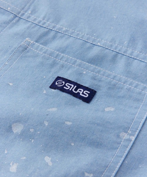 SILAS（サイラス）の「L/S DUNGAREE WORK SHIRT　サイラスダンガリーワークシャツ（シャツ/ブラウス・メンズ・ネイビー/ブルー・MEDIUM/LARGE/X-LARGE）」の12枚目の写真