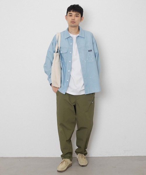 SILAS（サイラス）の「L/S DUNGAREE WORK SHIRT　サイラスダンガリーワークシャツ（シャツ/ブラウス・メンズ・ネイビー/ブルー・MEDIUM/LARGE/X-LARGE）」の19枚目の写真