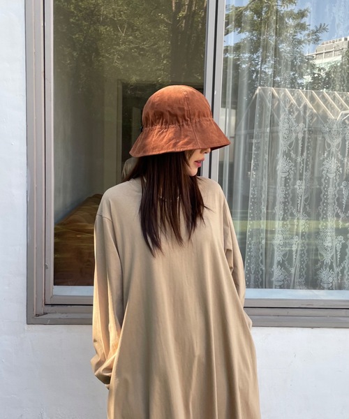 Didot.showroom(ディドット ショールーム)の「squeeze round hat(ハット・レディース・チャコールグレー/ブラック/ベージュ/ブラウン・FREE)」の6枚目の写真