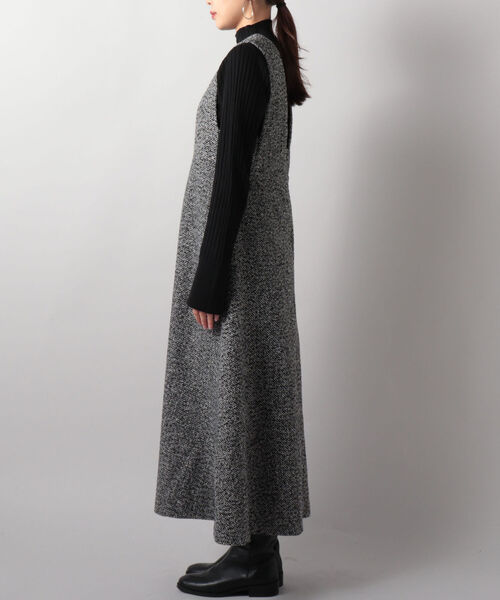 fredy emue（フレディエミュ）の「ツィードフレアジャンスカ（ジャンパースカート・レディース・イエロー系その他4/ブラック系その他4・38/36）」の12枚目の写真