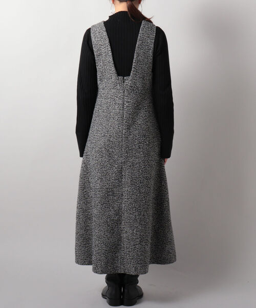 fredy emue（フレディエミュ）の「ツィードフレアジャンスカ（ジャンパースカート・レディース・イエロー系その他4/ブラック系その他4・38/36）」の13枚目の写真