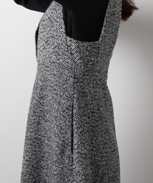 fredy emue（フレディエミュ）の「ツィードフレアジャンスカ（ジャンパースカート・レディース・イエロー系その他4/ブラック系その他4・38/36）」の16枚目の写真