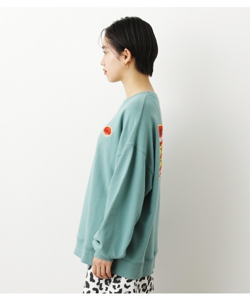 RODEO CROWNS WIDE BOWL（ロデオクラウンズワイドボウル）の「ボックスロゴパッチスウェット（スウェット・レディース・ベージュ/グリーン系その他/ブラック/ホワイト・FREE）」の17枚目の写真