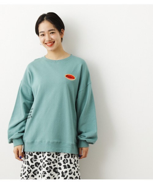 RODEO CROWNS WIDE BOWL（ロデオクラウンズワイドボウル）の「ボックスロゴパッチスウェット（スウェット・レディース・ベージュ/グリーン系その他/ブラック/ホワイト・FREE）」の6枚目の写真