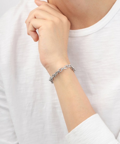 BLOOM(ブルーム)の「サージカルステンレス 316L ペア ブレスレット(メンズ) BLOOM/ブルーム WEB限定 (金属アレルギー対応)(ブレスレット・メンズ・その他・19cm)」の4枚目の写真