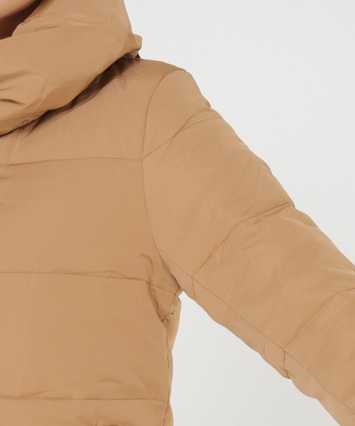 IKKA LOUNGE（イッカラウンジ）の「ピーチスキンダウンジャケット（ダウンジャケット/コート・レディース・キャメル/ブラック・L/M）」の14枚目の写真