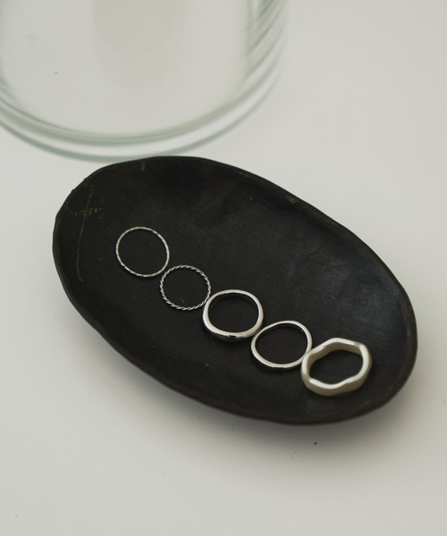 Aunt Marie's（アントマリーズ）の「シンプルリングセット(5点セット)（リング・レディース・シルバー/ゴールド・FREE）」の4枚目の写真