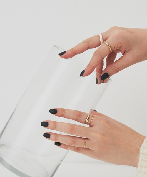 Aunt Marie's（アントマリーズ）の「シンプルリングセット(5点セット)（リング・レディース・シルバー/ゴールド・FREE）」の5枚目の写真