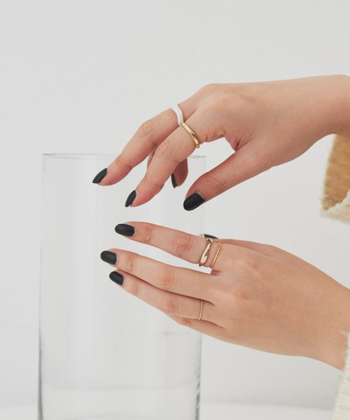 Aunt Marie's（アントマリーズ）の「シンプルリングセット(5点セット)（リング・レディース・シルバー/ゴールド・FREE）」の13枚目の写真