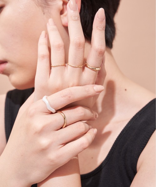 Aunt Marie's（アントマリーズ）の「シンプルリングセット(5点セット)（リング・レディース・シルバー/ゴールド・FREE）」の21枚目の写真