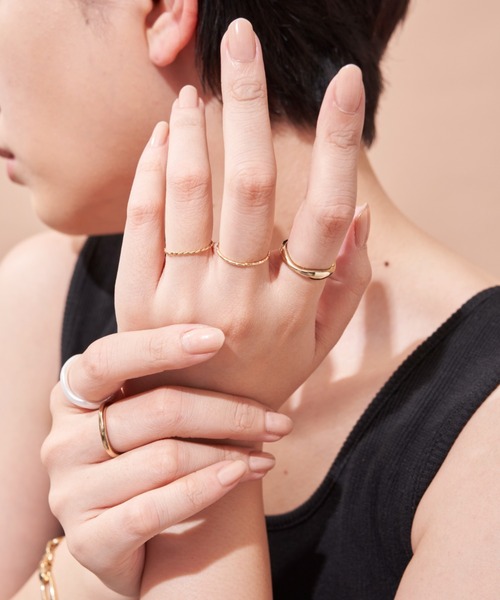Aunt Marie's（アントマリーズ）の「シンプルリングセット(5点セット)（リング・レディース・シルバー/ゴールド・FREE）」の20枚目の写真