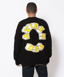 AVIREX | 【直営店限定】 コットン ニット コーディガン サークルロゴ / COTTON KNIT CARDIGAN CIRCLE LOGO / アヴィレックス / AVIREX(カーディガン/ボレロ)