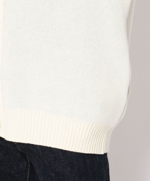 AVIREX（アヴィレックス）の「【直営店限定】 コットン ニット コーディガン サークルロゴ / COTTON KNIT CARDIGAN CIRCLE LOGO / アヴィレックス / AVIREX（カーディガン/ボレロ・メンズ・ブラック/ホワイト・MEDIUM/LARGE）」の14枚目の写真