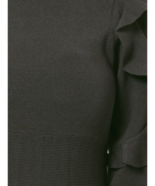 MERCURYDUO（マーキュリーデュオ）の「ラッフルスリーブフレアニットワンピース（ワンピース・レディース・グレー/パープル/ベージュ・SMALL/MEDIUM）」の20枚目の写真