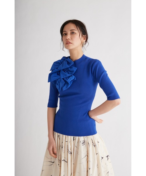 CELFORD - 【HANAE MORI×CELFORDコラボ】デコラティブリボンニットプル CELFORD（セルフォード）の「【HANAE MORI×CELFORDコラボ