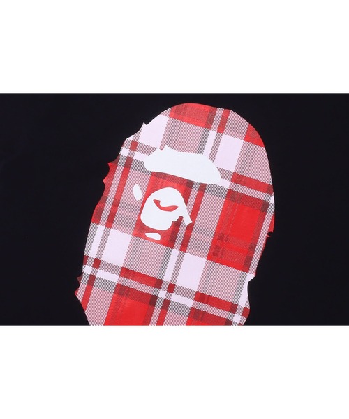 A BATHING APE（アベイシングエイプ）の「BAPE CHECK GIFT APE HEAD TEE M（Tシャツ/カットソー・メンズ・ホワイト/ブラック・MEDIUM/XXX-LARGE/X-LARGE/LARGE/SMALL/XX-LARGE）」の6枚目の写真