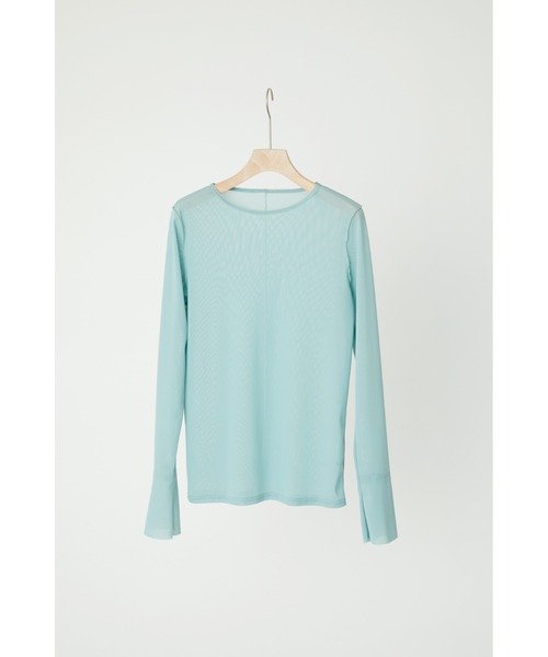 HeRIN.CYE(ヘリンドットサイ)の「Crew neck mesh Inner tops(Tシャツ/カットソー・レディース・ライトブルー/ブラック/ベージュ/ネイビー系・FREE)」の18枚目の写真