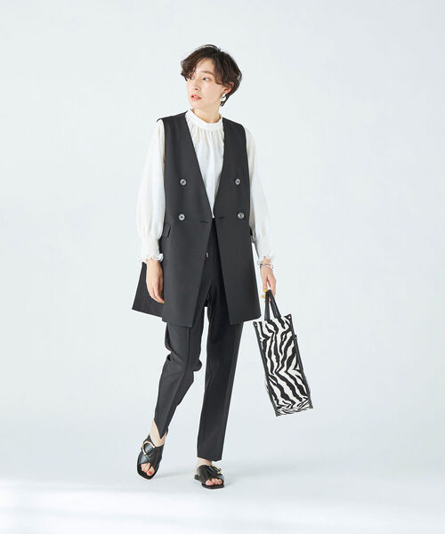 ◇【WEB限定カラーあり】シアーハイネックブラウス