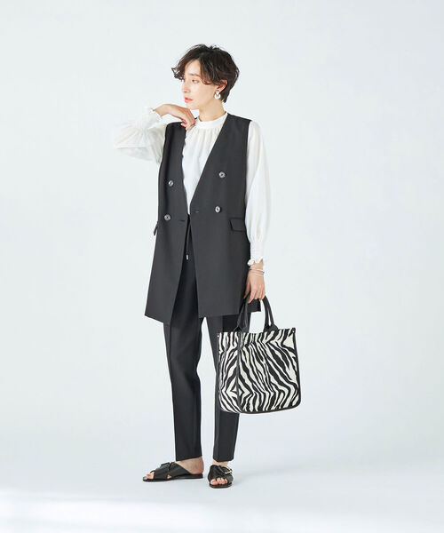 ◇【WEB限定カラーあり】シアーハイネックブラウス