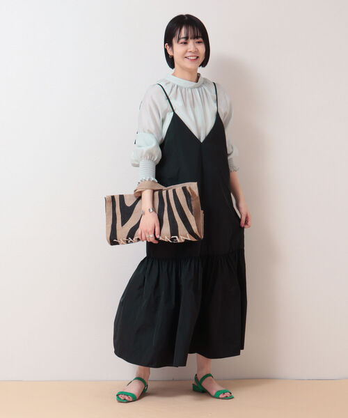 ◇【WEB限定カラーあり】シアーハイネックブラウス