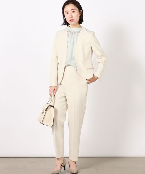 ◇【WEB限定カラーあり】シアーハイネックブラウス