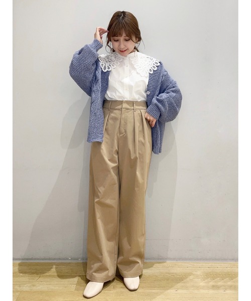SLURR(スラ―)の「ハイウエストパンツ(その他パンツ・レディース・ベージュ/カーキ・FREE)」の14枚目の写真