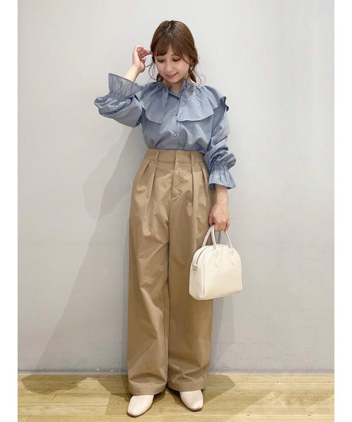 SLURR(スラ―)の「ハイウエストパンツ(その他パンツ・レディース・ベージュ/カーキ・FREE)」の17枚目の写真
