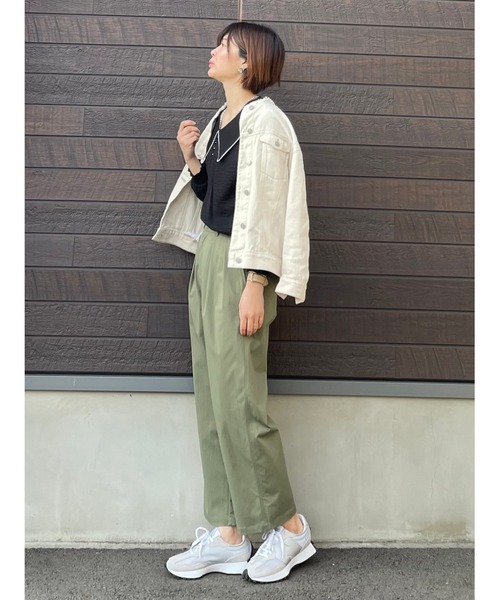 SLURR(スラ―)の「ハイウエストパンツ(その他パンツ・レディース・ベージュ/カーキ・FREE)」の19枚目の写真