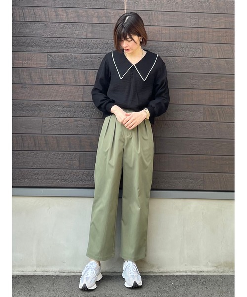 SLURR(スラ―)の「ハイウエストパンツ(その他パンツ・レディース・ベージュ/カーキ・FREE)」の21枚目の写真