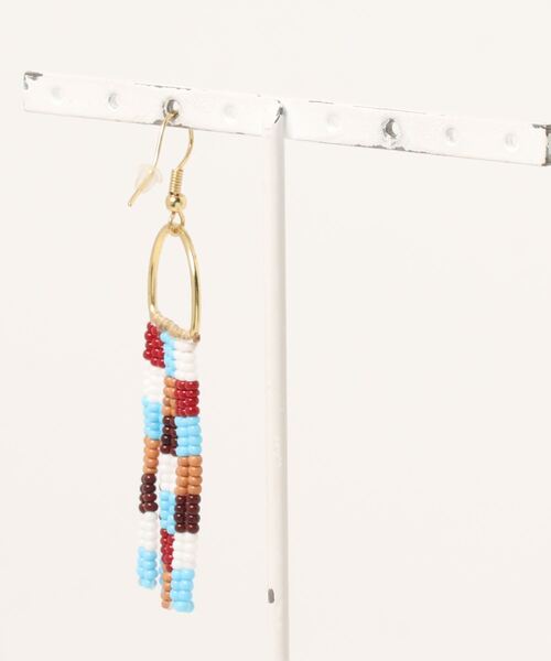 チャイハネ（チャイハネ）の「【チャイハネ】タルティティピアス 片耳用1pcs（ピアス（片耳用）・レディース・イエロー/マルチ/ライトブラウン・FREE）」の4枚目の写真