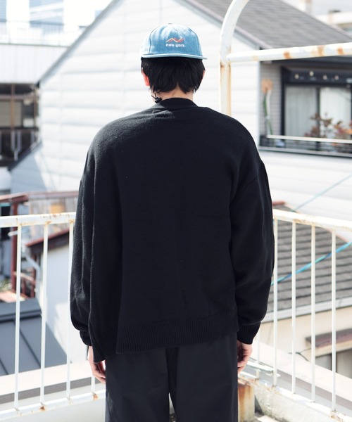 【ユニセックスで着用可能】GERRY/ジェリー別注コラボロゴ刺繍オーバーサイズボリュームニットカーディガン