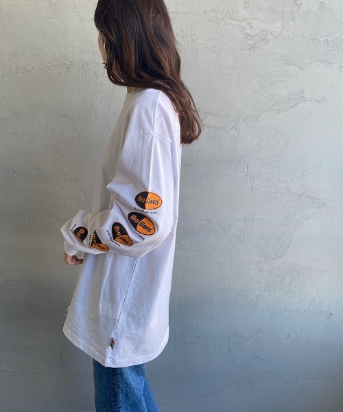 BEN DAVIS（ベンデイビス）の「[BEN DAVIS/ベンデイビス] カプセルロゴ バックプリントロングスリーブTシャツ（Tシャツ/カットソー・レディース・ホワイト/ブラック/イエロー・M/L/XL）」の17枚目の写真