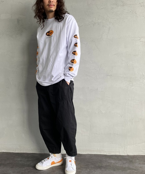 BEN DAVIS（ベンデイビス）の「[BEN DAVIS/ベンデイビス] カプセルロゴ バックプリントロングスリーブTシャツ（Tシャツ/カットソー・レディース・ホワイト/ブラック/イエロー・M/L/XL）」の5枚目の写真