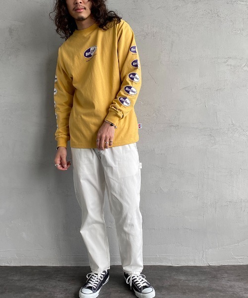 BEN DAVIS（ベンデイビス）の「[BEN DAVIS/ベンデイビス] カプセルロゴ バックプリントロングスリーブTシャツ（Tシャツ/カットソー・レディース・ホワイト/ブラック/イエロー・M/L/XL）」の9枚目の写真