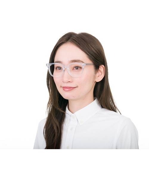 Zoff（ゾフ）の「ウェリントン型 めがね｜Zoff CLASSIC（メガネ・レディース・ブルー/クリア/ブラック/ピンク・FREE）」の13枚目の写真