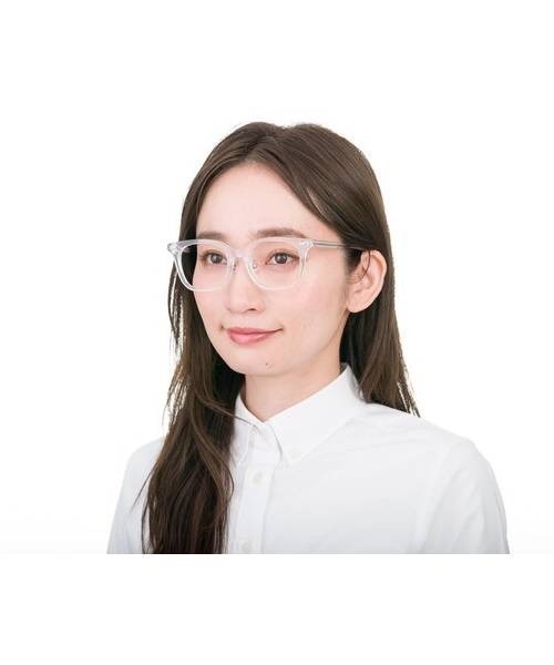 Zoff（ゾフ）の「ウェリントン型 めがね｜Zoff CLASSIC（メガネ・レディース・ブルー/クリア/ブラック/ピンク・FREE）」の18枚目の写真