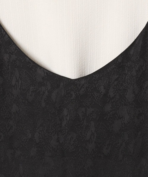 JEANASIS(ジーナシス)の「サイドホールギャザーキャミ2P/270433(ワンピース・レディース・ブラック/ピンク・FREE)」の12枚目の写真