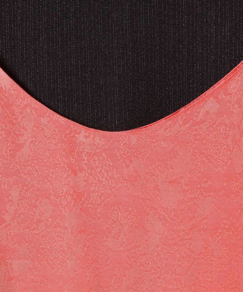 JEANASIS(ジーナシス)の「サイドホールギャザーキャミ2P/270433(ワンピース・レディース・ブラック/ピンク・FREE)」の7枚目の写真