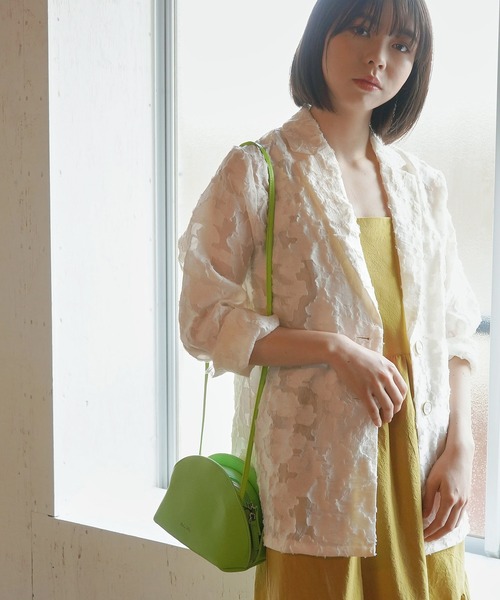 AULI（アウリィ）の「ラウンドZIPショルダーバッグ（ショルダーバッグ・レディース・ブラック/ベージュ/イエロー/イエロー×グリーン・FREE）」の15枚目の写真