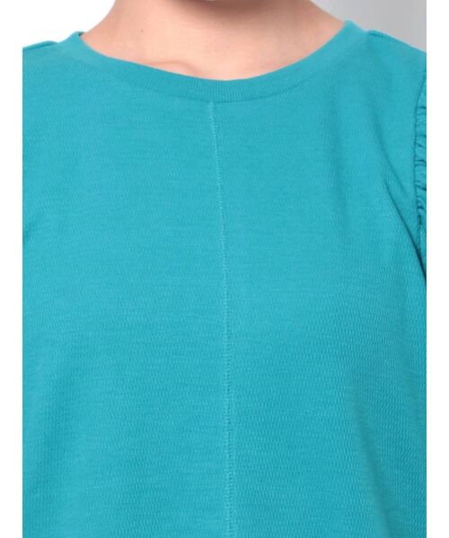 Ungrid(アングリッド)の「【WEB限定】ショルダーデザインTee(Tシャツ/カットソー・レディース・オフホワイト/ブラック/オレンジ/ブルー・FREE)」の20枚目の写真