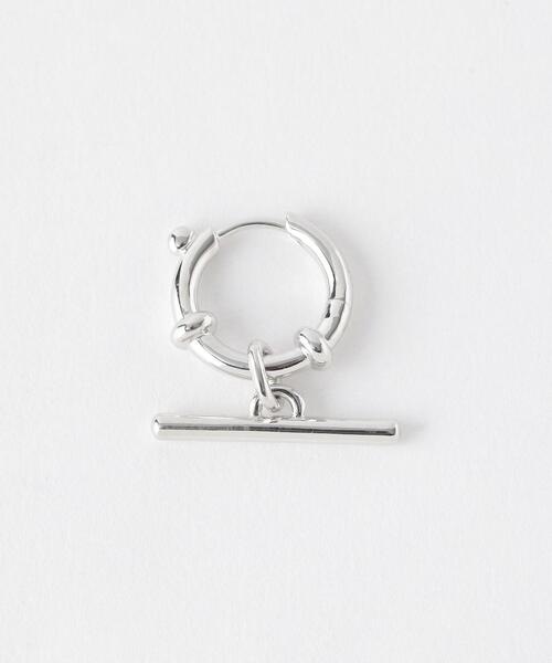 ＜MARIA BLACK＞Escape Huggie ピアス/1P/White Rhodium Plated Ψ