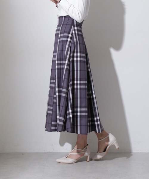 PROPORTION BODY DRESSING(プロポーションボディドレッシング)の「【美人百花4月号掲載商品】フレアチェックスカート / 1212120313(スカート・レディース・イエロー/ダークグレー・MEDIUM/SMALL)」の7枚目の写真